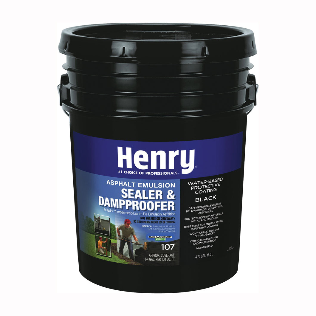 Henry HE107074 Asphalt Emulsion Sealer, Black, 18 L Pail, Liquid
