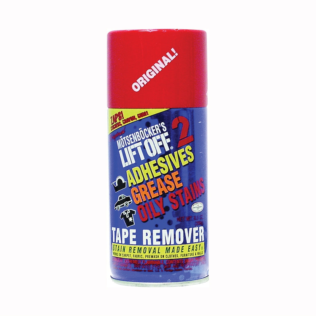 MOTSENBOCKER'S LIFT OFF 402-11 Adhesive Remover, Liquid, Pungent, Clear, 11 oz, Can
