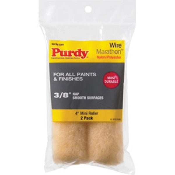 Purdy Marathon 14G624063 Paint Roller Cover, 1/2 in Thick Nap, 4-1/2 in L, Nylon/Polyester Cover