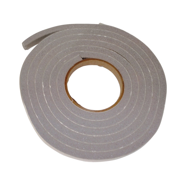 Frost King V445H Foam Tape, 1/2 in W, 10 ft L, 3/8 in Thick, Vinyl, Gray