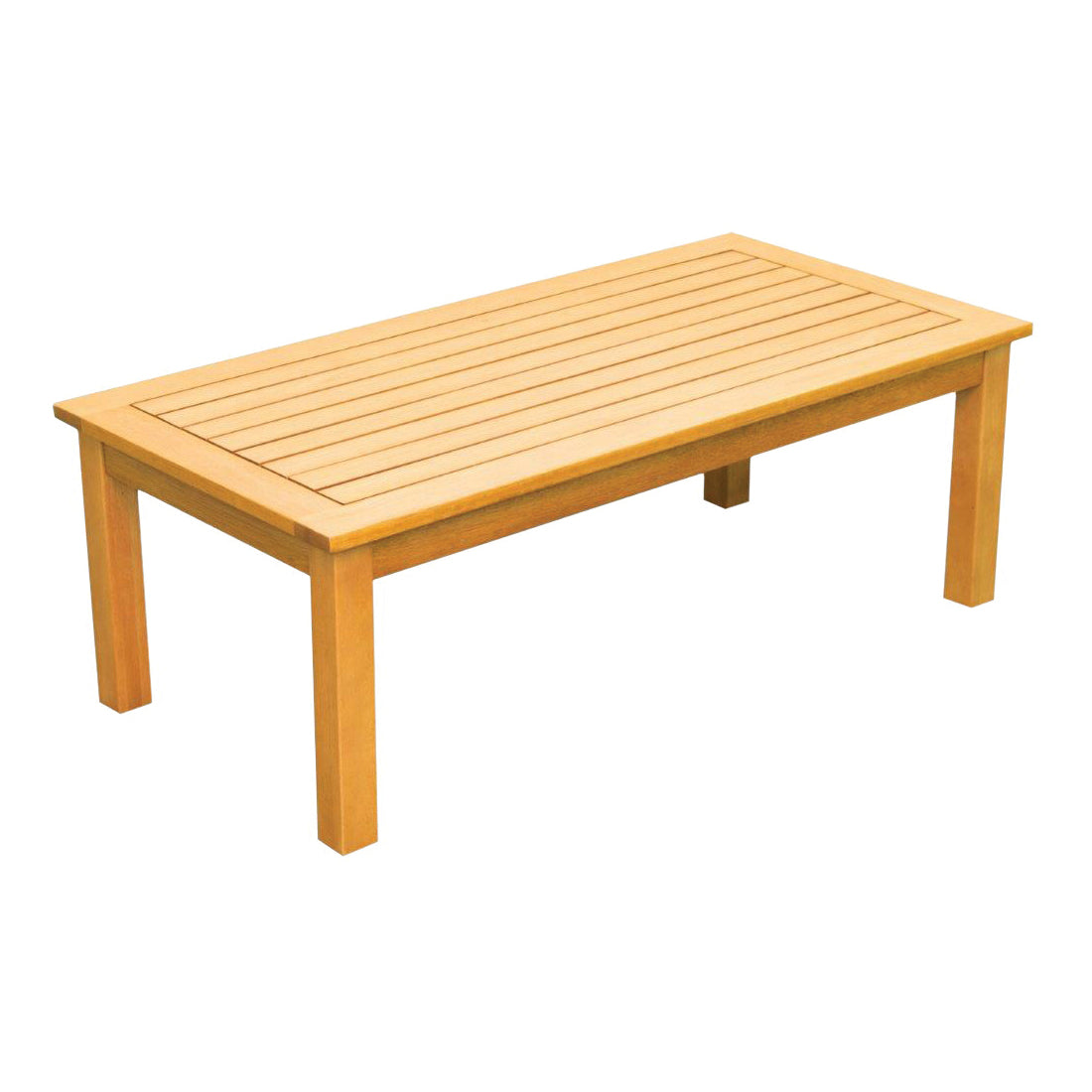 Rio Brands WCT002 Coffee Table, 23-3/4 in W, 47-1/4 in D, 16-1/2 in H, Eucalyptus Wood Frame, Rectangular Table