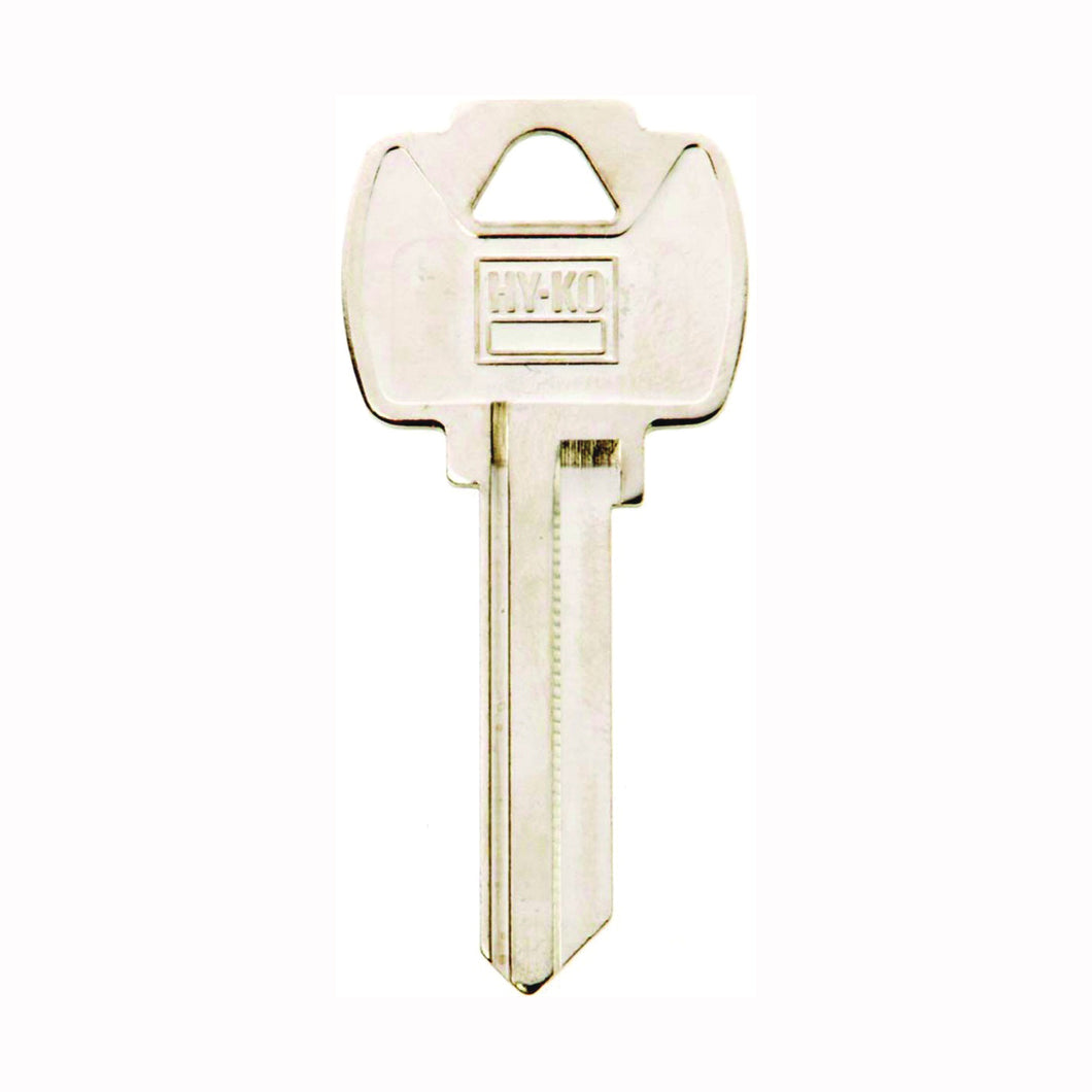 HY-KO 11010FR2 Key Blank, Brass, Nickel, For: Fort Cabinet, House Locks and Padlocks