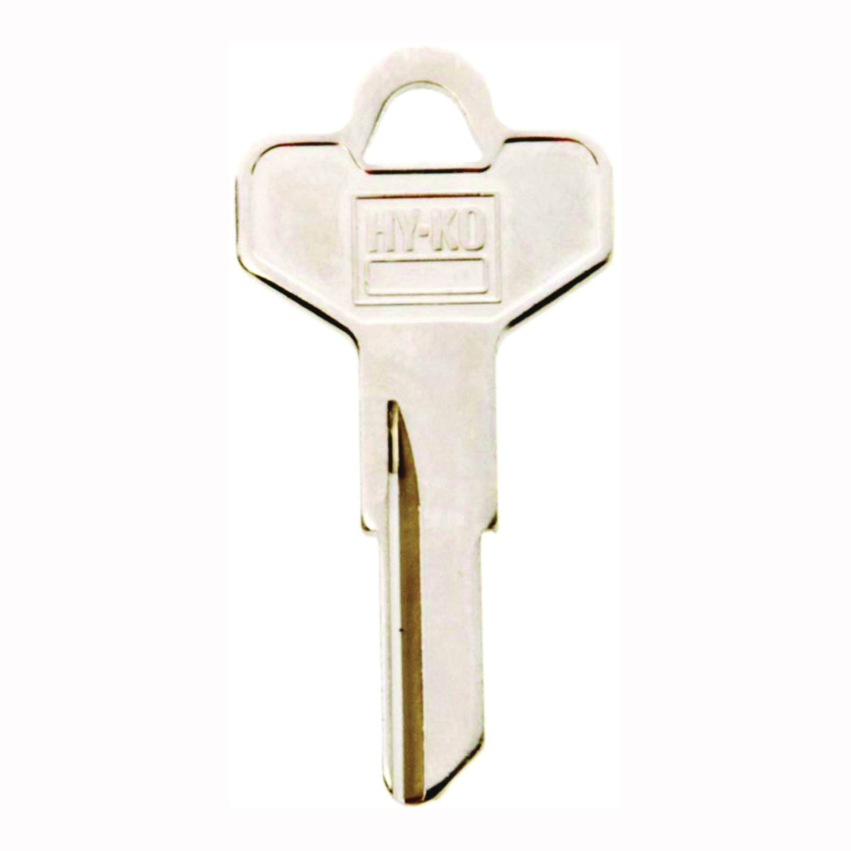 HY-KO 11010DE2 Key Blank, Brass, Nickel, For: Dexter Cabinet, House Locks and Padlocks