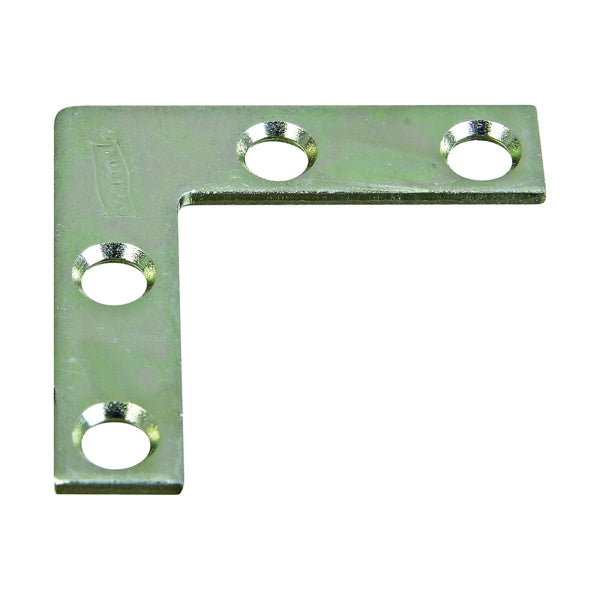 National Hardware 115BC Series N266-460 Corner Brace, 1-1/2 in L, 3/8 in W, 1-1/2 in H, Steel, Zinc, 0.07 Thick Material