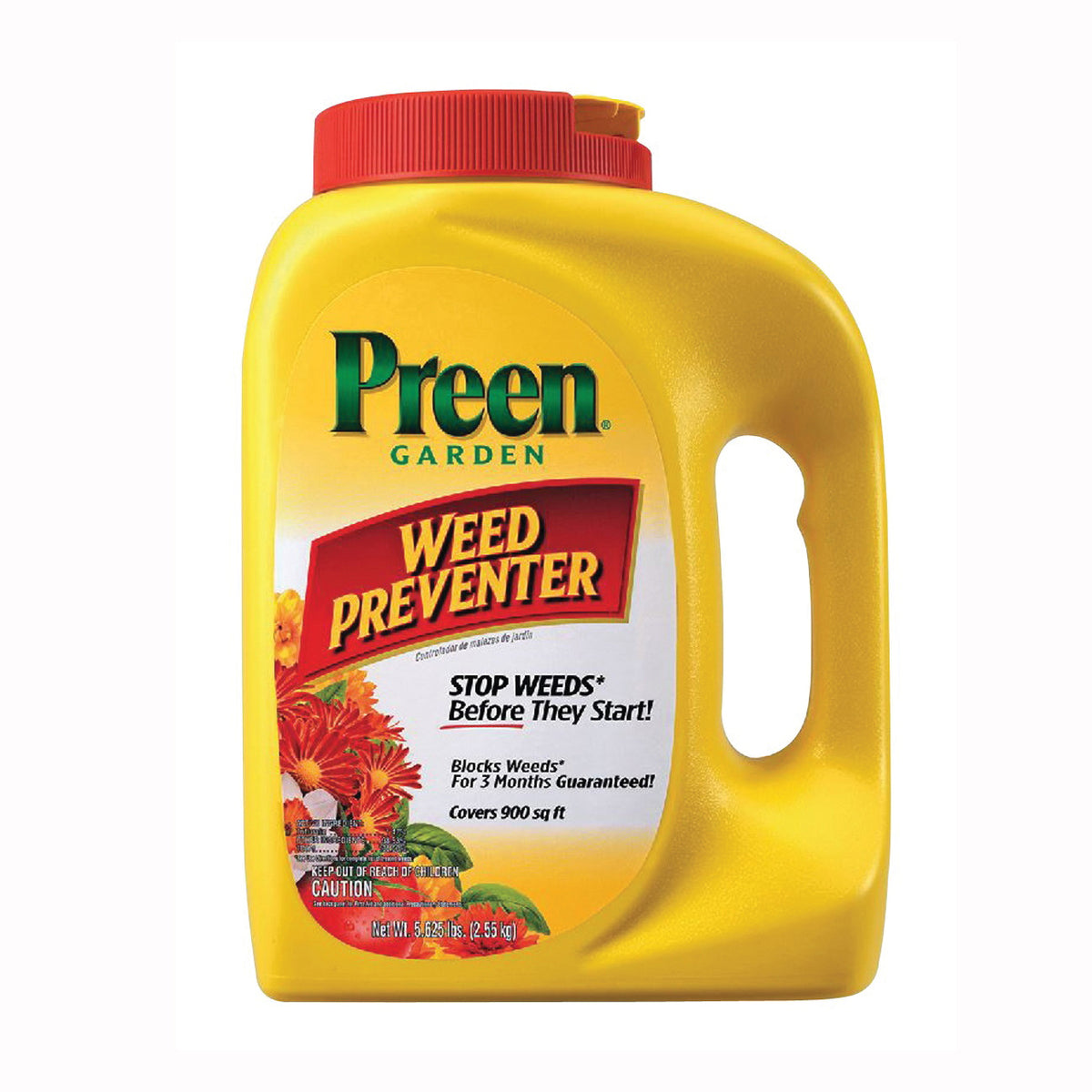 Preen 24-63795 Weed Preventer, Granular, 5-5/8 lb Bottle