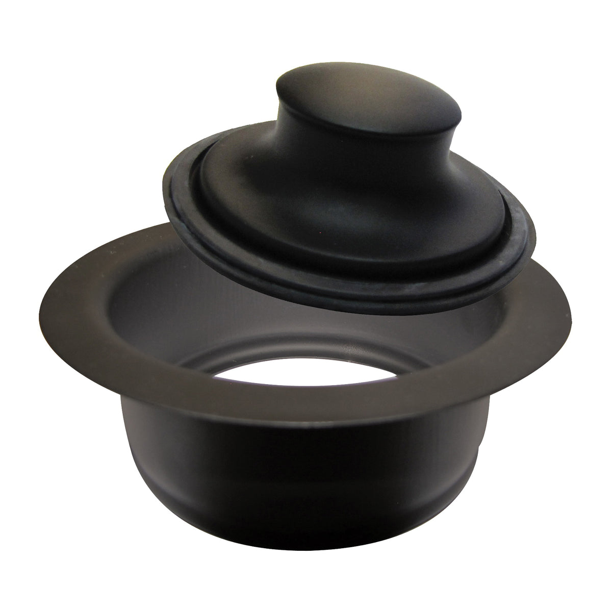 Keeney K5417BLK Flange and Stopper, Brass, Black