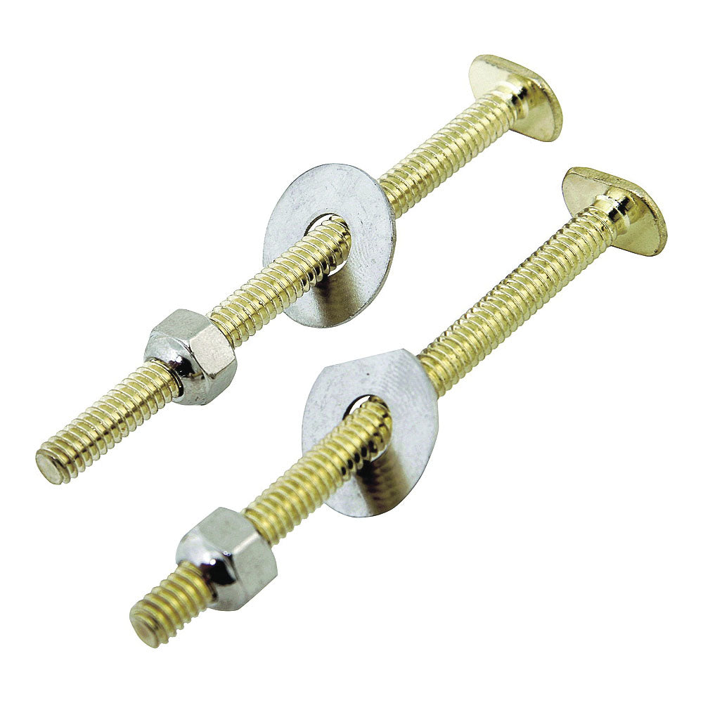 Worldwide Sourcing PMB-229 Bolt Set, Steel, Brass, For: Use to Attach Toilet to Flange