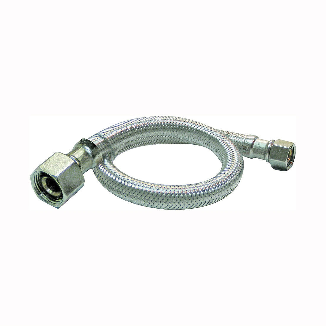 Plumb Pak EZ Series PP23810LF Sink Supply Tube, 1/2 in Inlet, Compression Inlet, 1/2 in Outlet, FIP Outlet, 12 in L