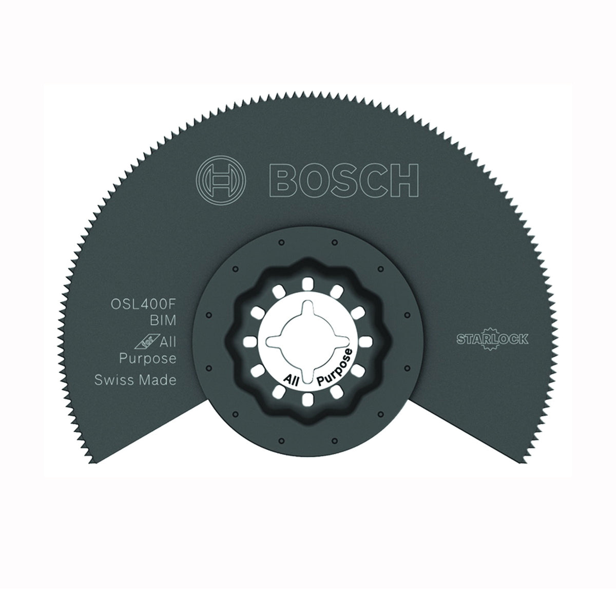 Bosch Starlock OSL400F Oscillating Saw Blade, 4 in, Bi-Metal