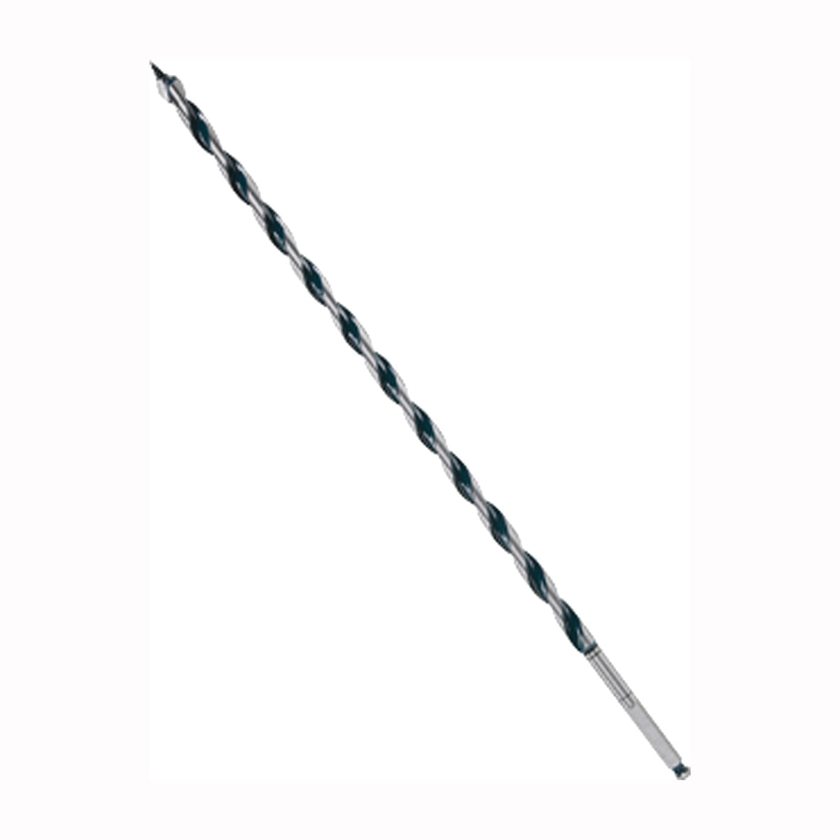 Bosch NKLT08 Auger Drill Bit, 1/2 in Dia, 17-1/2 in OAL, Open-Faced Flute, 5/16 in Dia Shank, Hex Shank