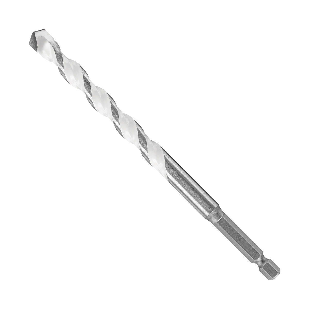 Bosch MP12 Jobber Drill Bit, 3/8 in Dia, 6 in OAL, Twist Flute, 1/4 in Dia Shank, Hex Shank