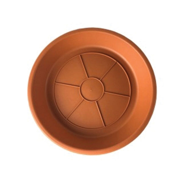 Southern Patio SA1212TC Planter Saucer, 12.48 in Dia, 12.48 in L, Plastic, Terracotta