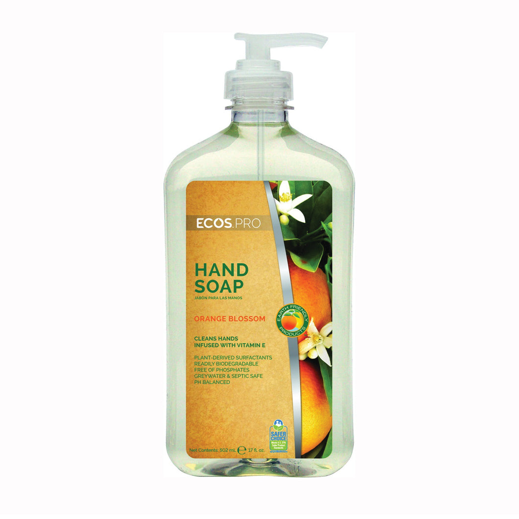 ECOS PL9484/6 Hand Soap Clear, Liquid, Clear, Floral, 17 oz Bottle