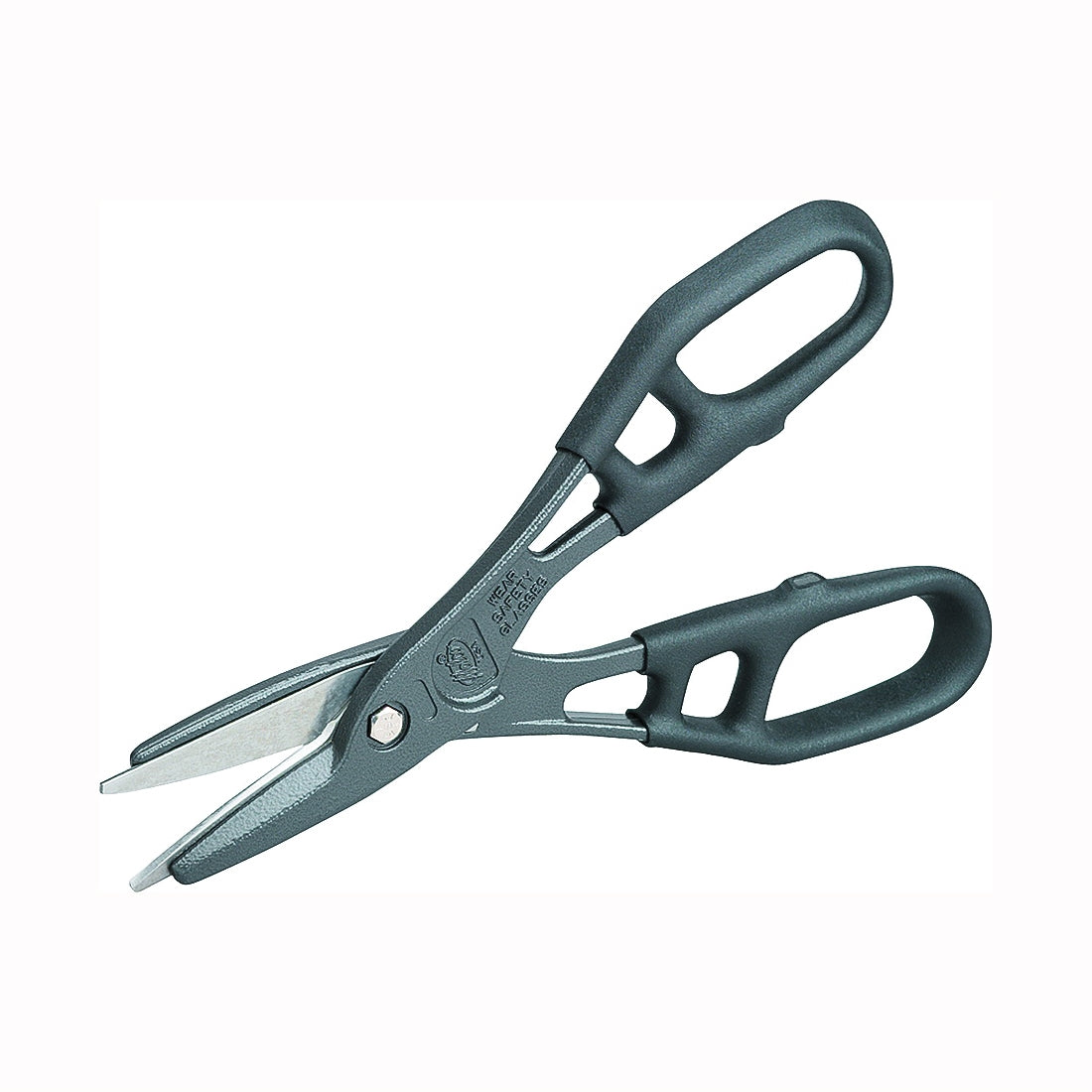 Malco Andy Snip MC12NG Combination Snip, 12 in OAL, 3 in L Cut, J-Channel Cut, Steel Blade, Loop Handle, Charcoal Handle
