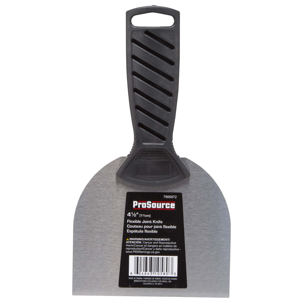 ProSource 10580 Joint Knife, 4 in W Blade, 4-1/2 in L Blade, HCS Blade, Flexible Half-Tang Blade, Non-Slip Handle