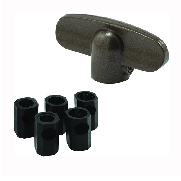 Prime-Line H 3893 Tee Handle, Zinc, Painted