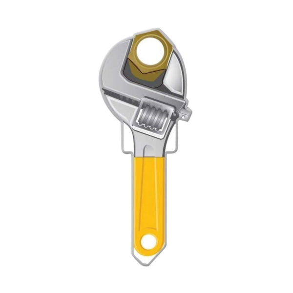 Lucky Line Key Shapes Series B123K Key Blank, Brass, Enamel, For: Kwikset Locks