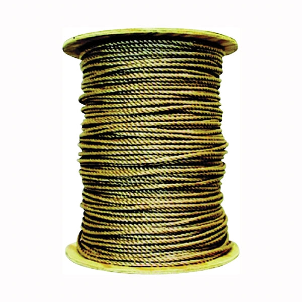 Wellington 14176 Rope, 1/4 in Dia, 1200 ft L, 81 lb Working Load, Polypropylene, Brown