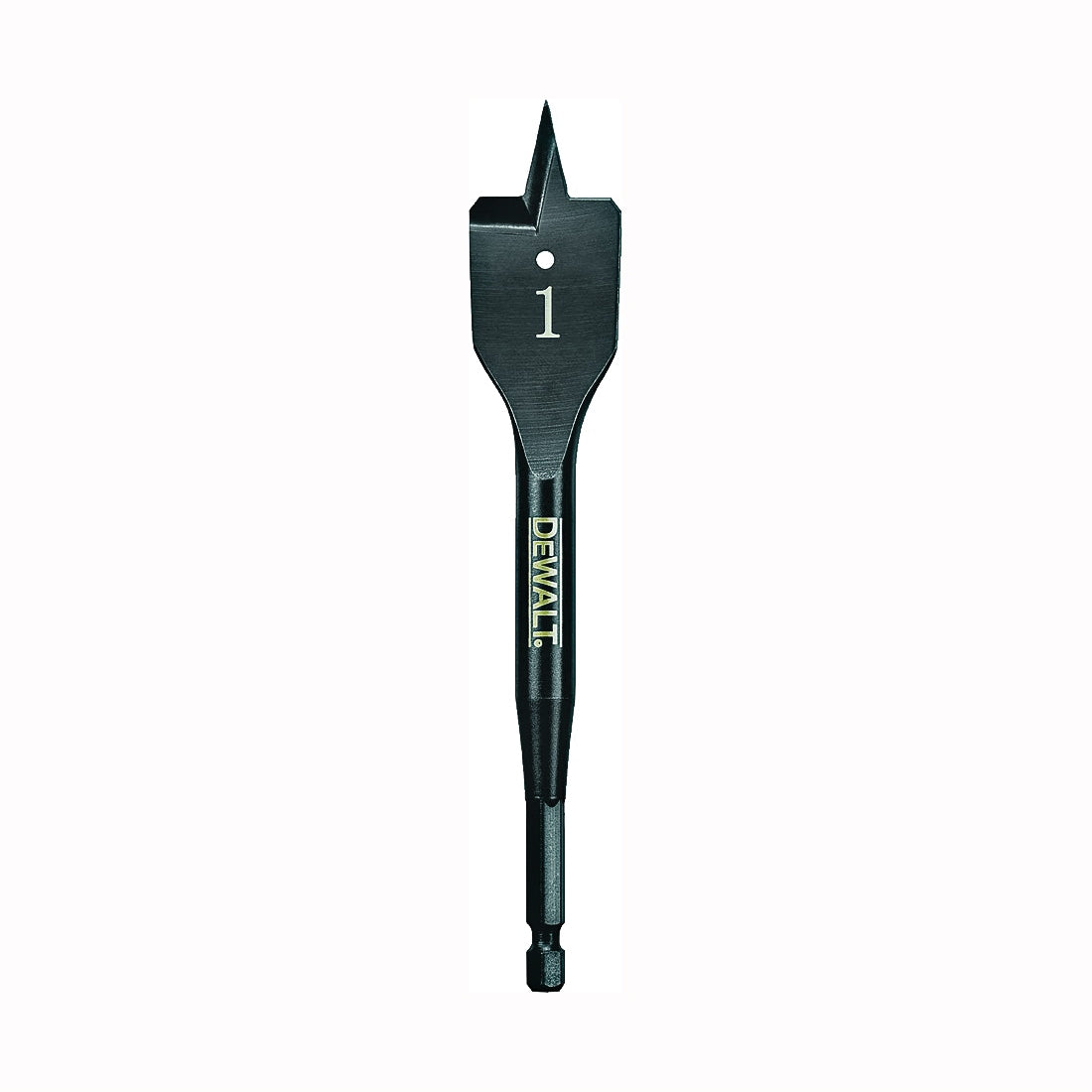 DeWALT DW1582 Spade Drill Bit, 1 in Dia, 6 in OAL, 1/4 in Dia Shank, Hex Shank