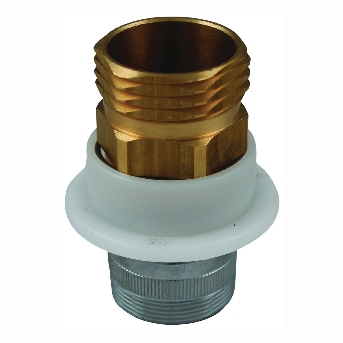 Plumb Pak PP850-17 Hose Adapter, 3/4 in, IPS, Brass, Chrome Plated