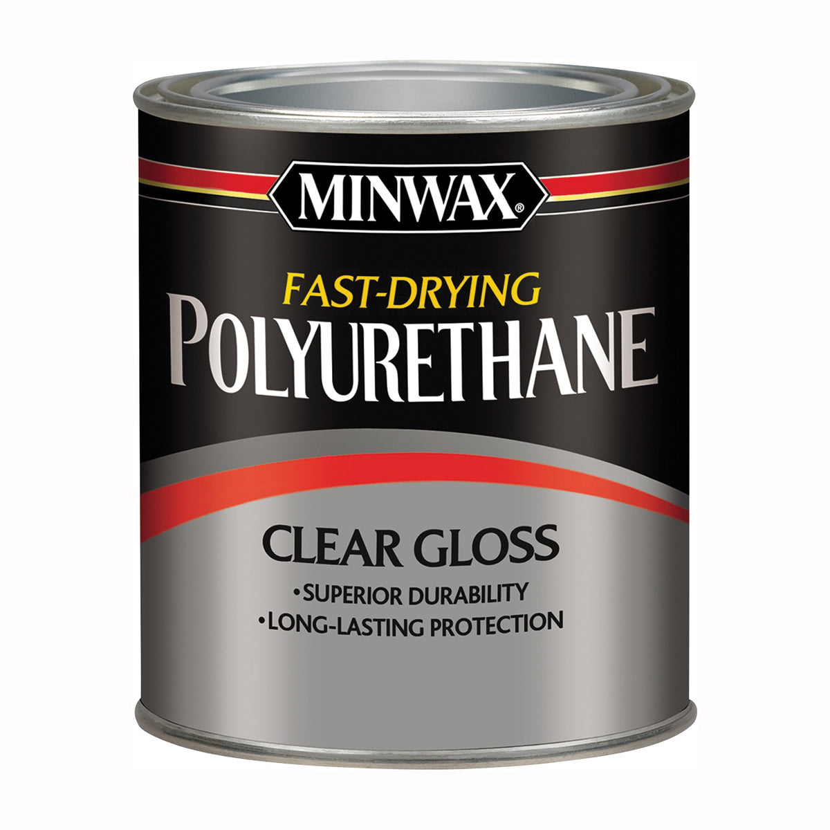 Minwax 230004444 Polyurethane, Gloss, Liquid, Clear, 0.5 pt, Can