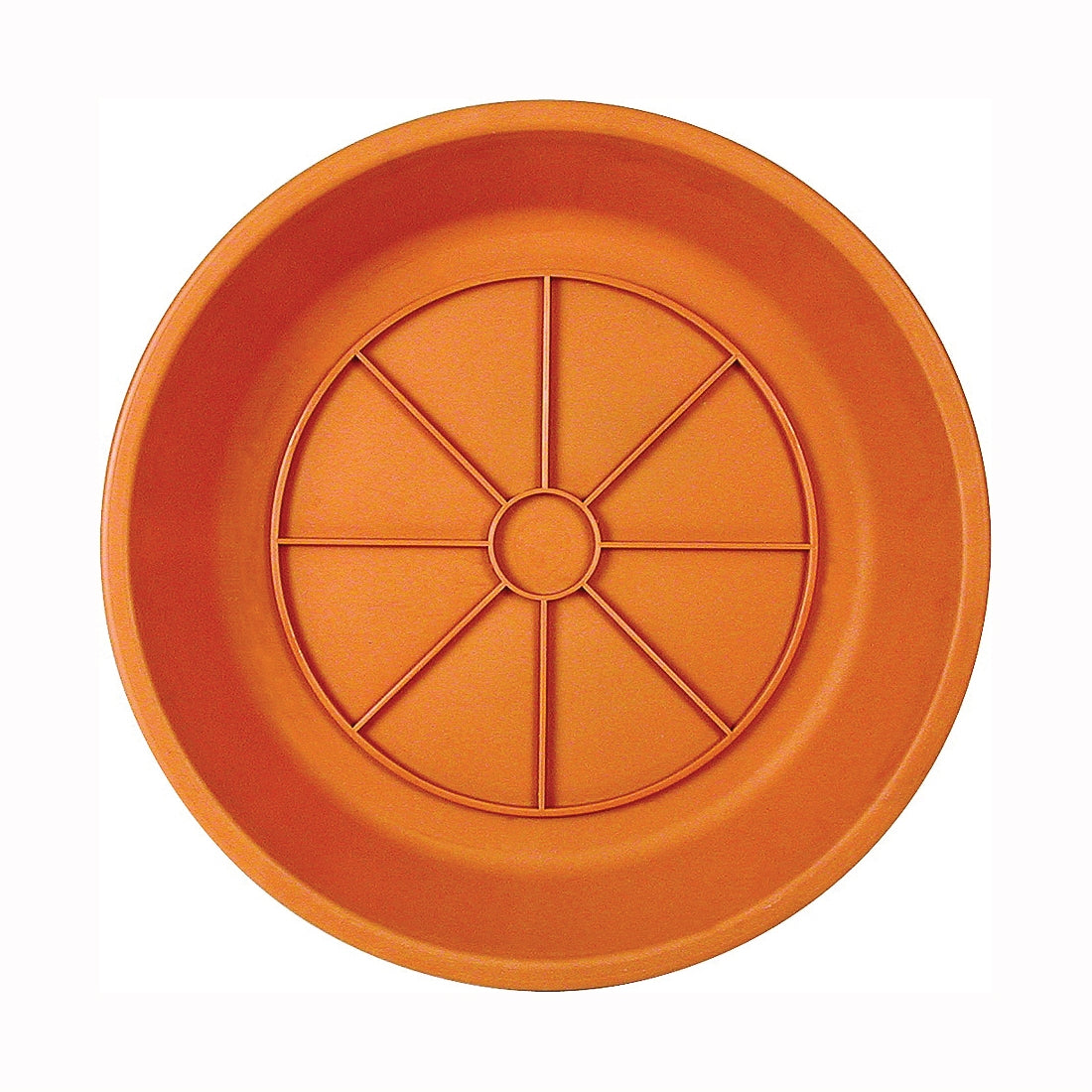 Southern Patio SA0624TC Planter Saucer, 6.1 in Dia, 6.1 in L, Plastic, Terracotta