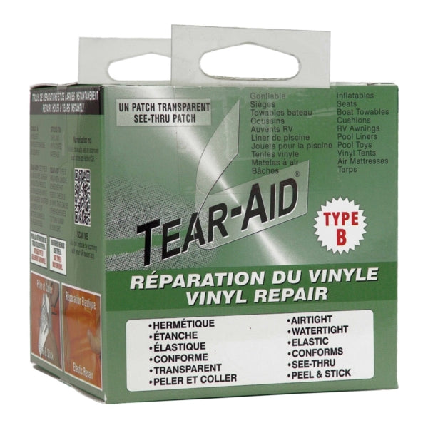 TEAR-AID D-KIT-B02-100 Vinyl Seat Repair Kit, B, Clear