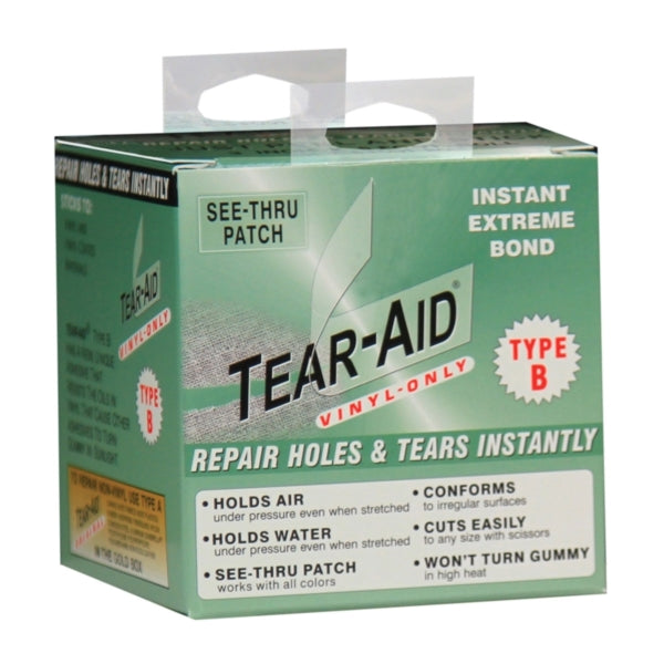 TEAR-AID D-ROLL-B-20 Vinyl Repair Patch Kit, B, Green