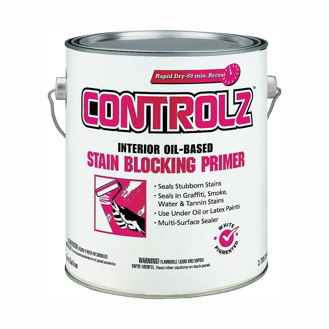 Controlz 044.0011921.007 Stain Blocking Primer, White, 1 gal
