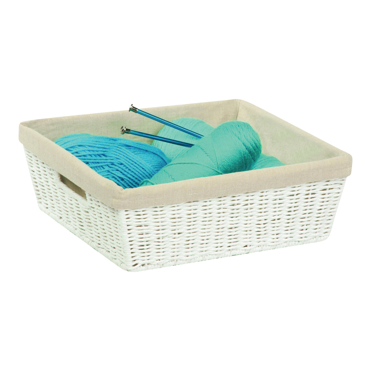 Honey-Can-Do STO-03559 Storage Basket, Paper, White