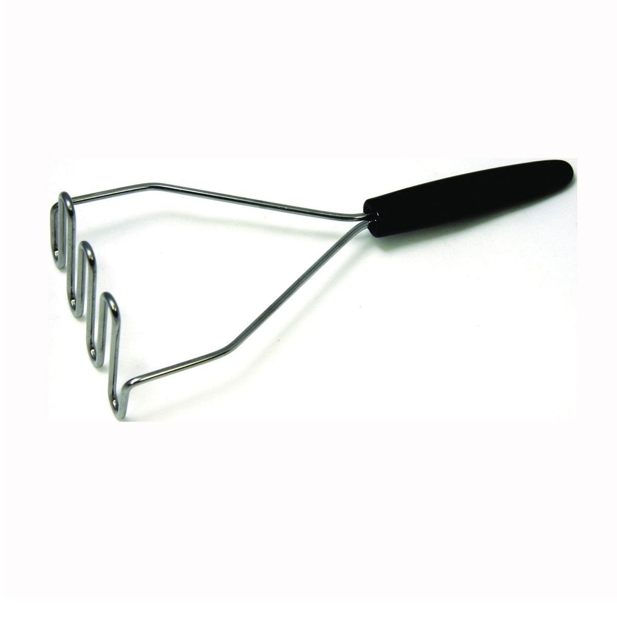 CHEF CRAFT 12920 Potato Masher, Stainless Steel Head, Black Handle