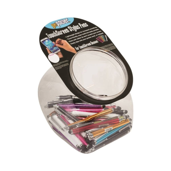 GetPower GP-PENBOWL Touchscreen Stylus Pen, Metal, Multi-Color, For: Touchscreen Devices