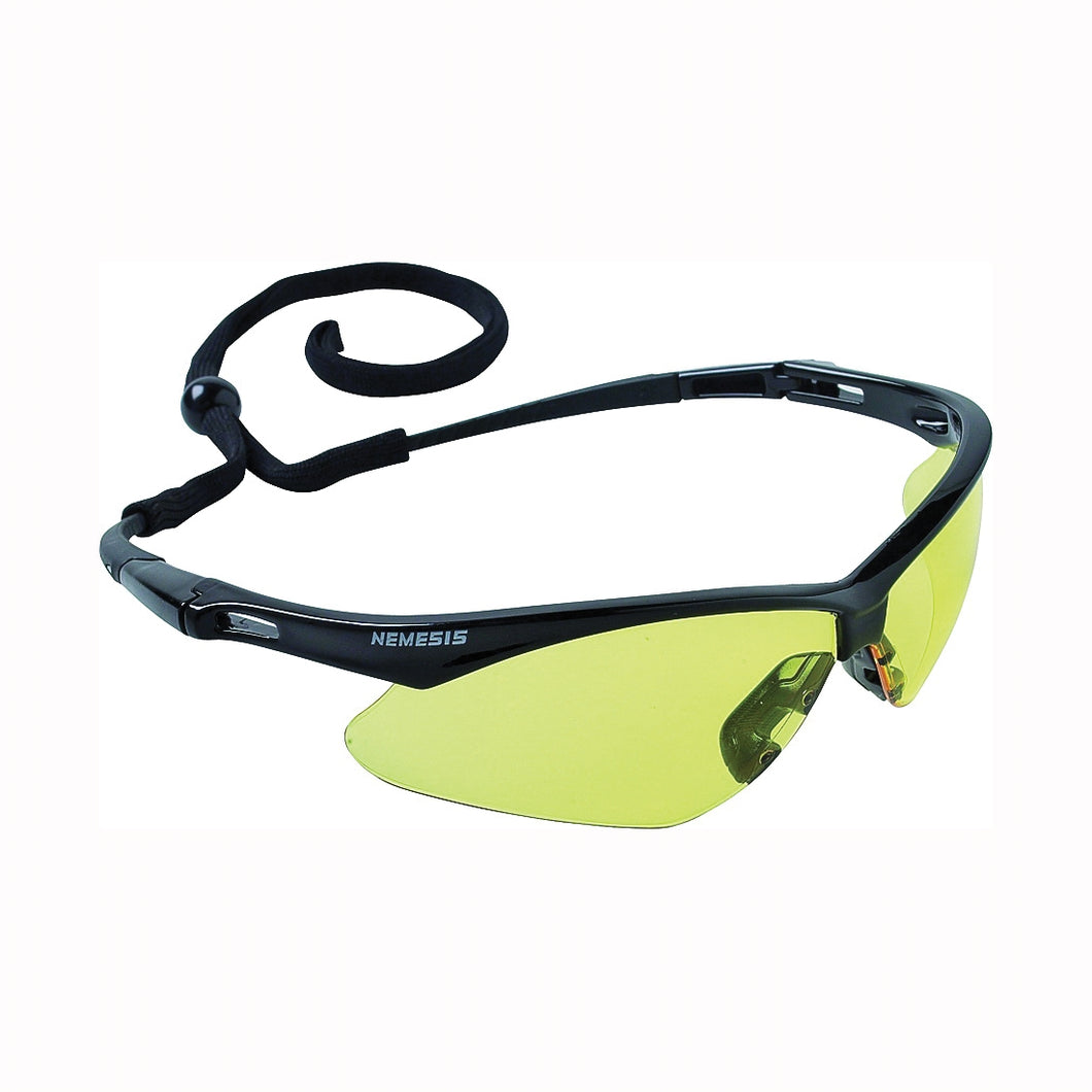 JACKSON SAFETY SAFETY Nemesis Series 25659 Safety Glasses, Hard-Coated Lens, Polycarbonate Lens, Wraparound Frame