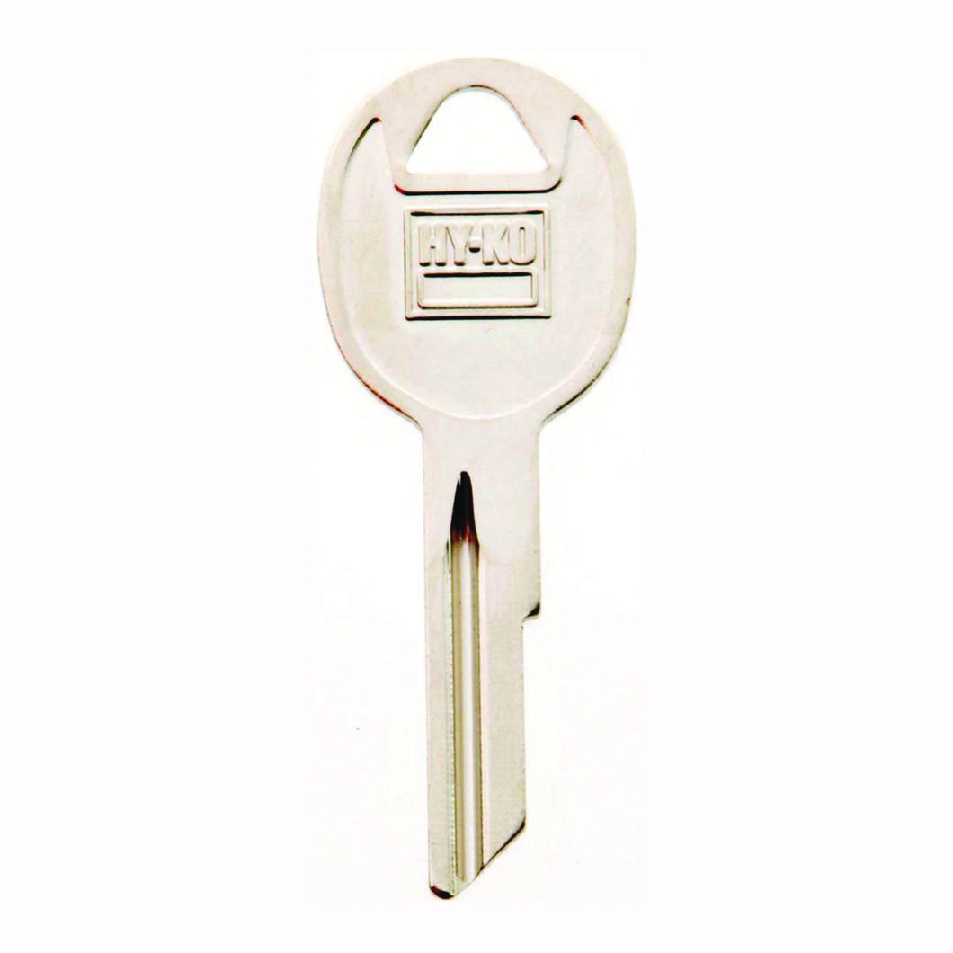 HY-KO 11010RA3 Automotive Key Blank, Brass, Nickel, For: AMC Vehicle Locks