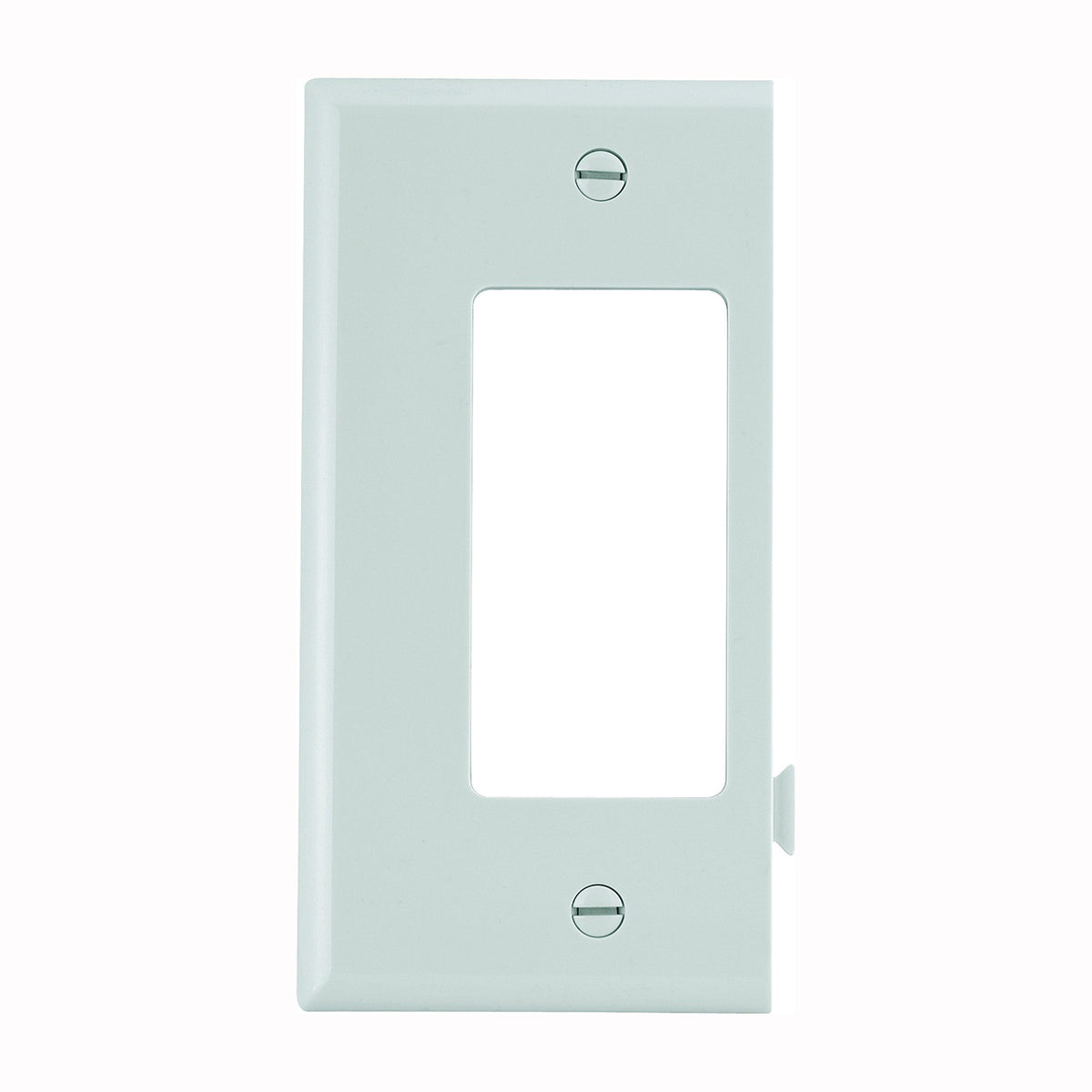 Eaton Cooper Wiring STE26 STE26W Wallplate, 4-1/2 in L, 2-3/4 in W, 1 -Gang, Polycarbonate, White, High-Gloss