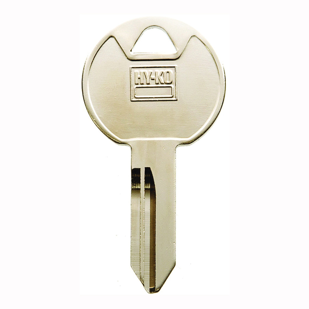 HY-KO 11010TM14 Key Blank, Brass, Nickel, For: Trimark Cabinet, House Locks and Padlocks