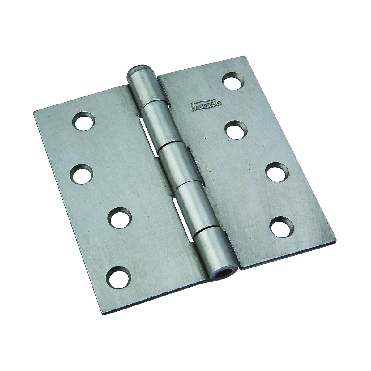 National Hardware N139-998 Broad Hinge, 4 in W Frame Leaf, 0.11 in Thick Frame Leaf, Steel, Steel, Removable, Loose Pin