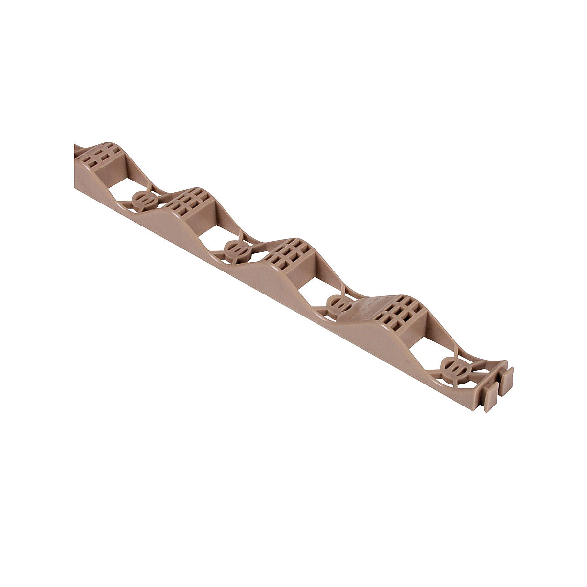 Palruf 92771 Closure Strip, 2 ft L, 1-1/4 in W, Asphalt Saturated Glass