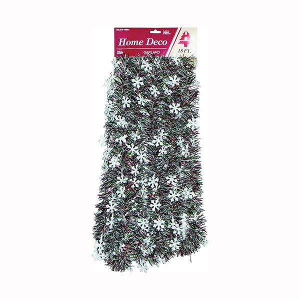 Holidaytrims 3686434 Snowflakes Christmas Garland, 18 in L