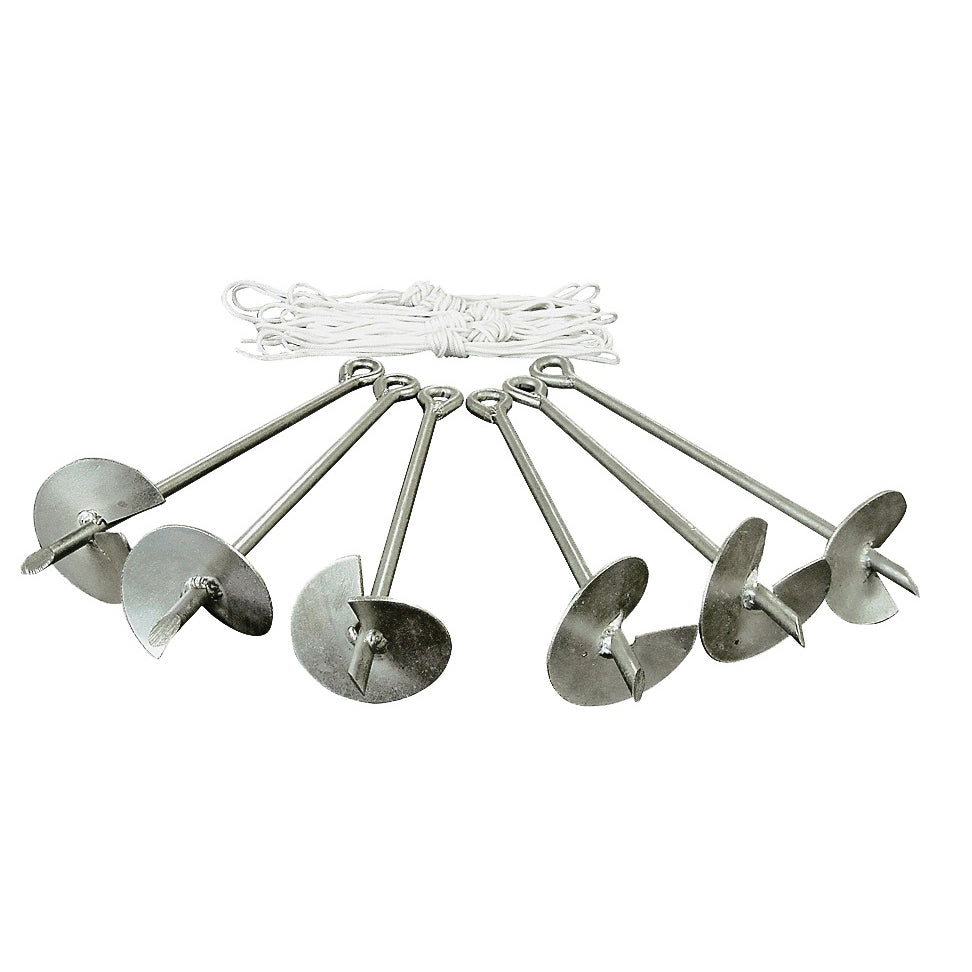 Caravan Canopy 10001400002 Stake, Hassle-Free, Galvanized Steel, Silver, Galvanized Steel