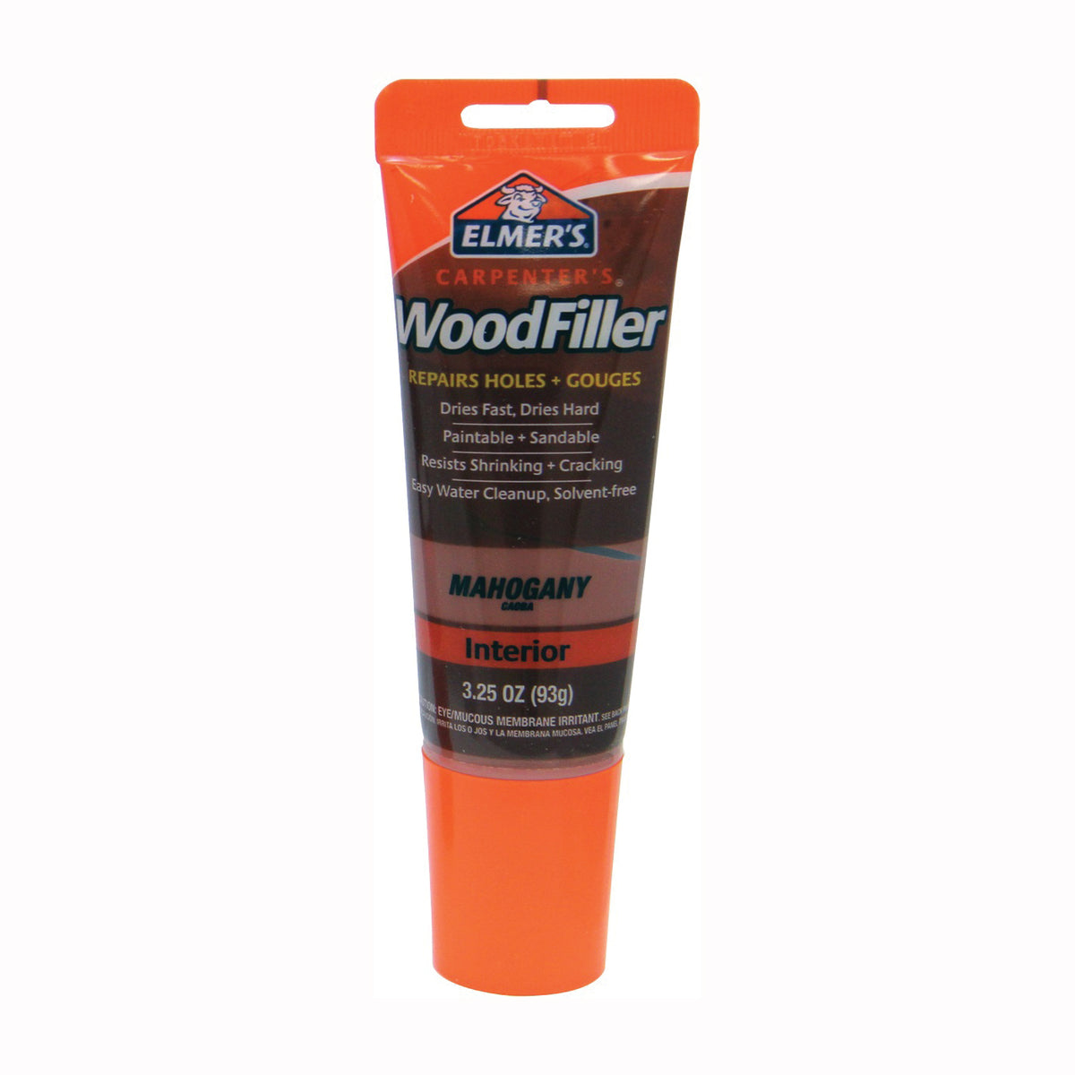 Elmers E868 Wood Filler, Paste, Mild Acrylic, Natural, 3.25 oz Tube