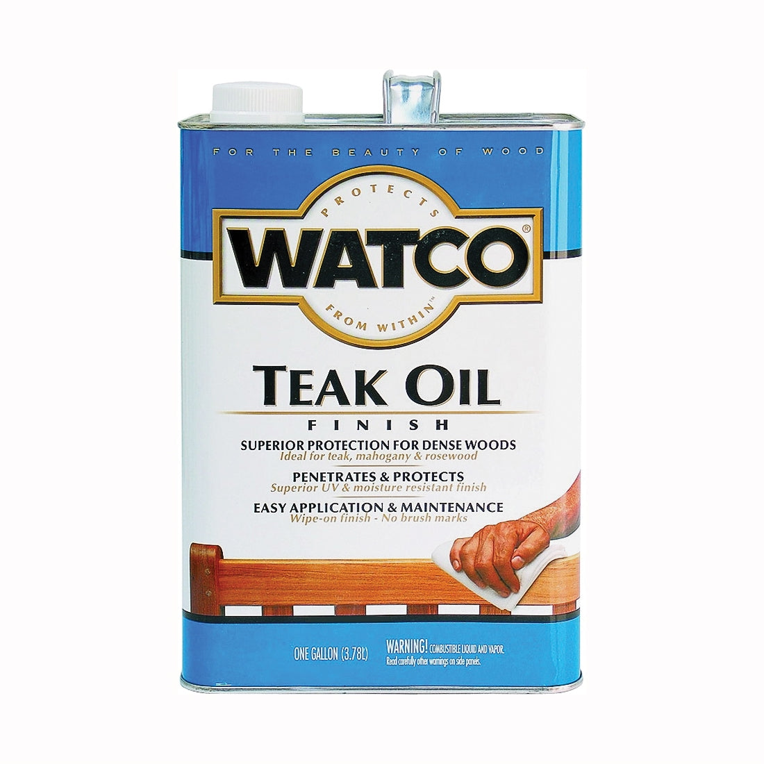 WATCO 67132 Teak Oil Finish, Liquid, 1 gal, Can