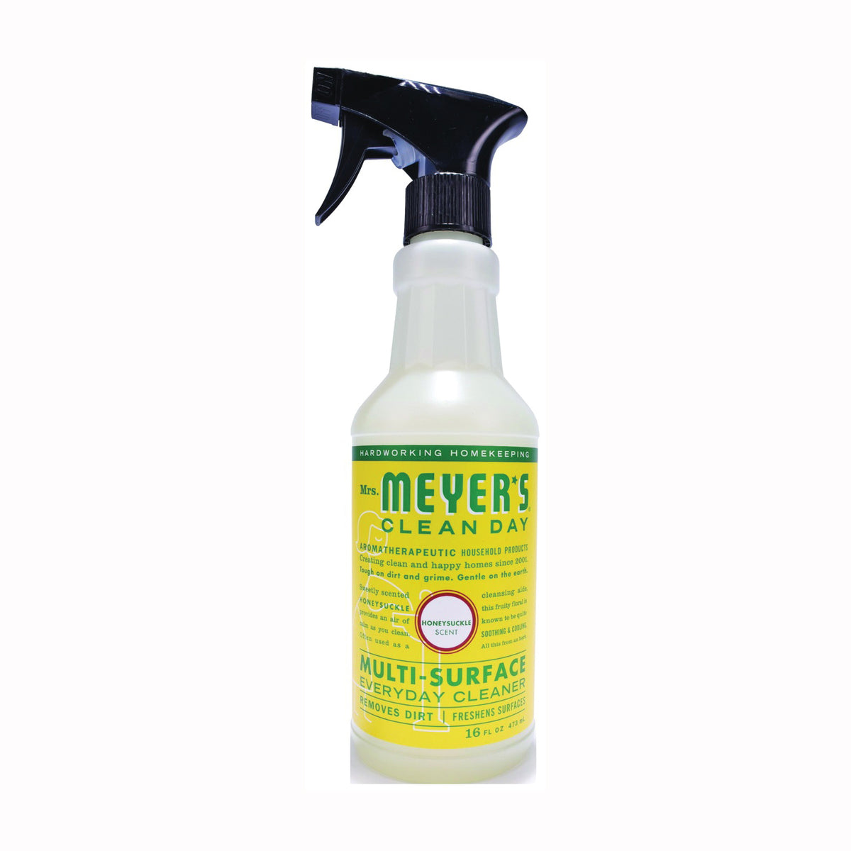 Mrs. Meyer's Clean Day 17541 Cleaner, 16 oz Spray Bottle, Honeysuckle