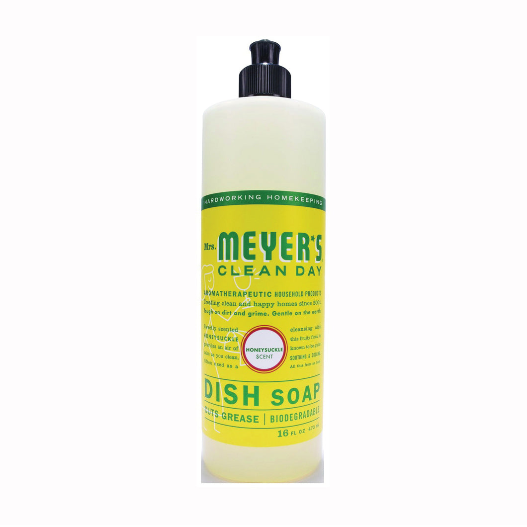 Mrs. Meyer's 17423 Dish Soap, 16 oz, Liquid, Floral, Colorless
