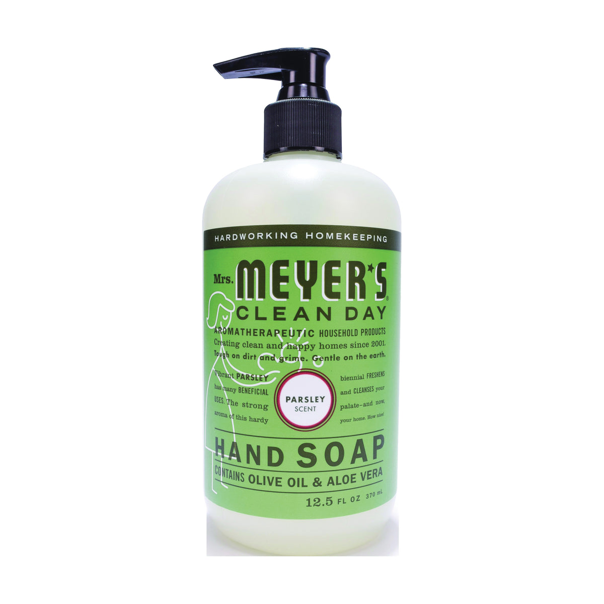 Mrs. Meyer&#39;s 17446 Hand Soap, Liquid, Parsley, 12.5 oz Bottle