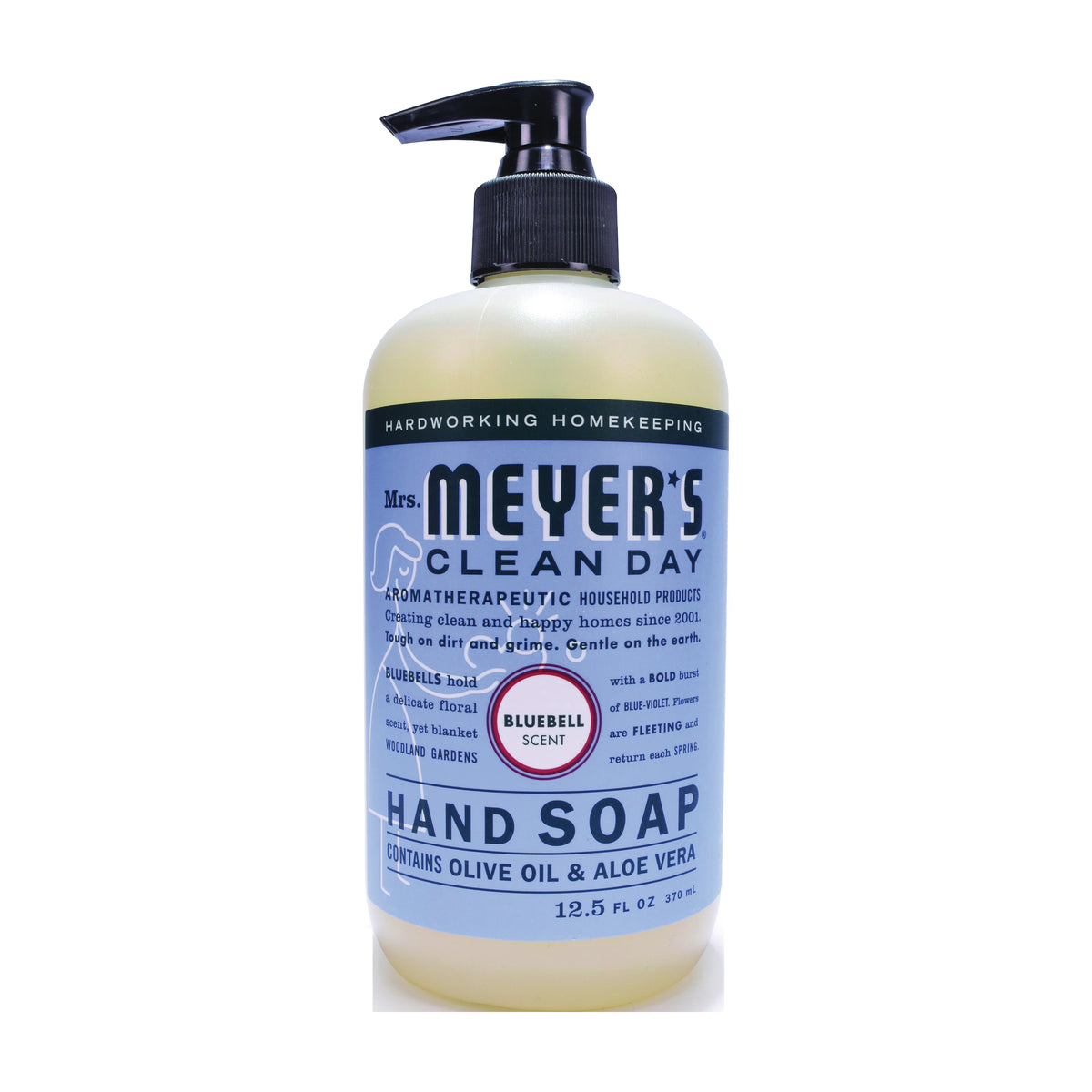 Mrs. Meyer&#39;s 17484 Hand Soap, Liquid, Bluebell, 12.5 oz Bottle
