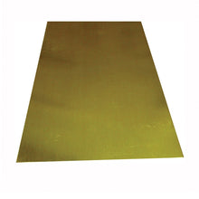 Load image into Gallery viewer, K &amp; S 250 Decorative Metal Sheet, 35 ga Thick Material, 4 in W, 10 in L, Brass, Brass
