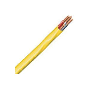 Southwire 12/3NM-WGX250 Sheathed Cable, 12 AWG Wire, 3 -Conductor, 250 ft L, Copper Conductor, PVC Insulation