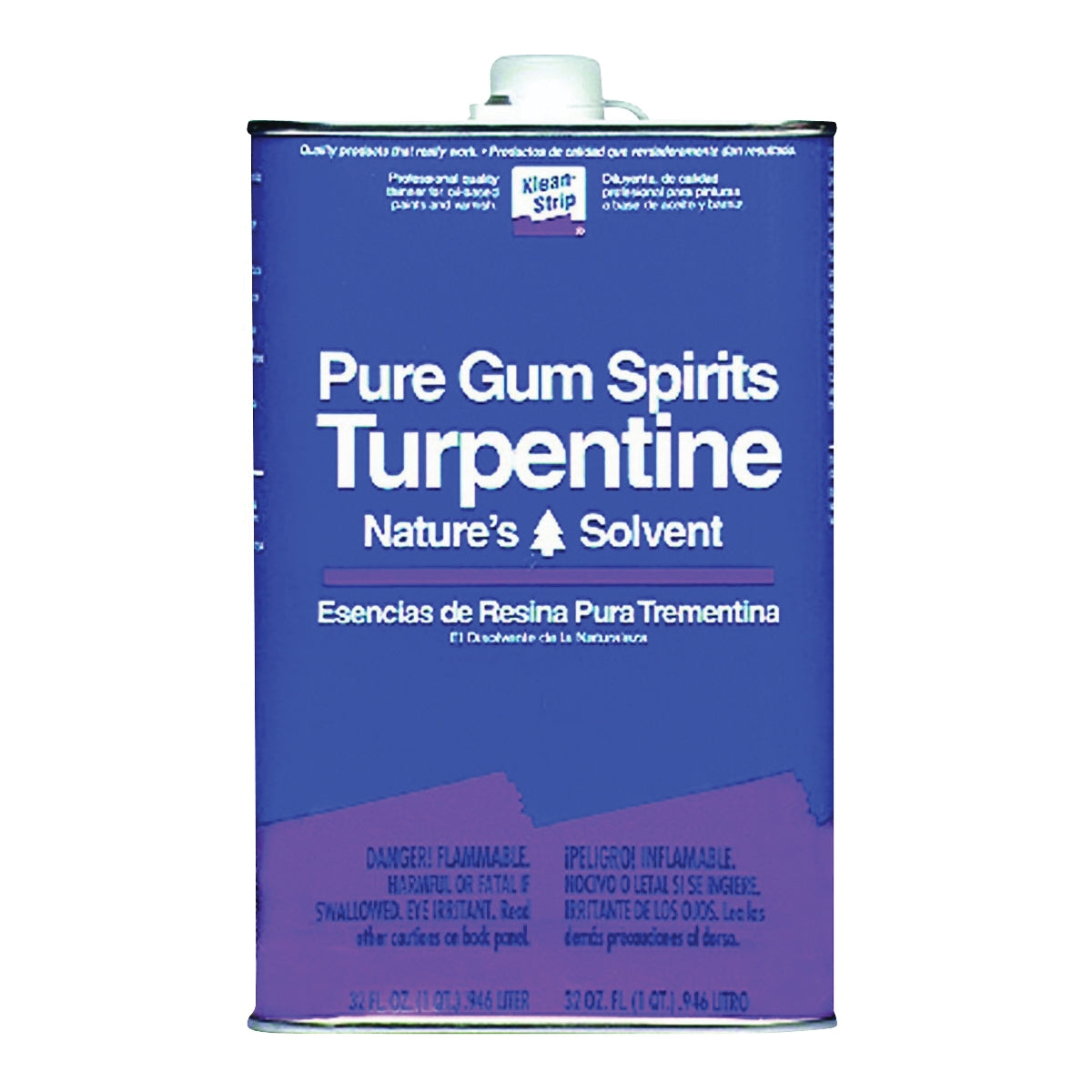 Klean Strip QGT69 Gum Spirit Thinner, Liquid, Pine, Clear, 1 qt