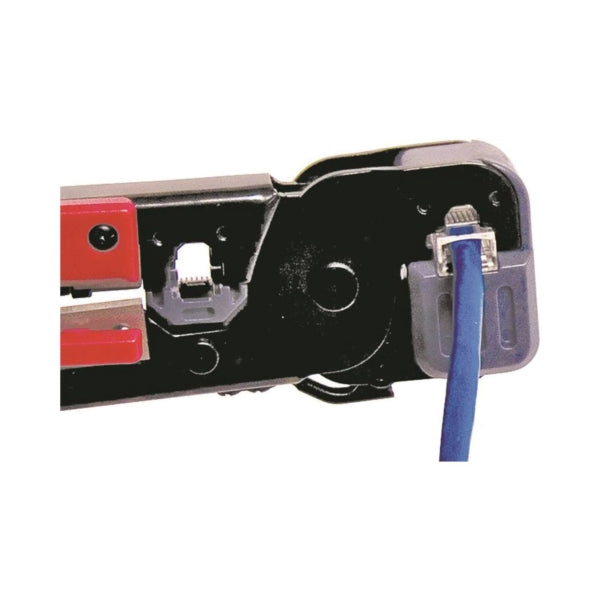 GB GMC-1145D Modular Plug Crimp Tool, 8 in OAL, Gripper Handle